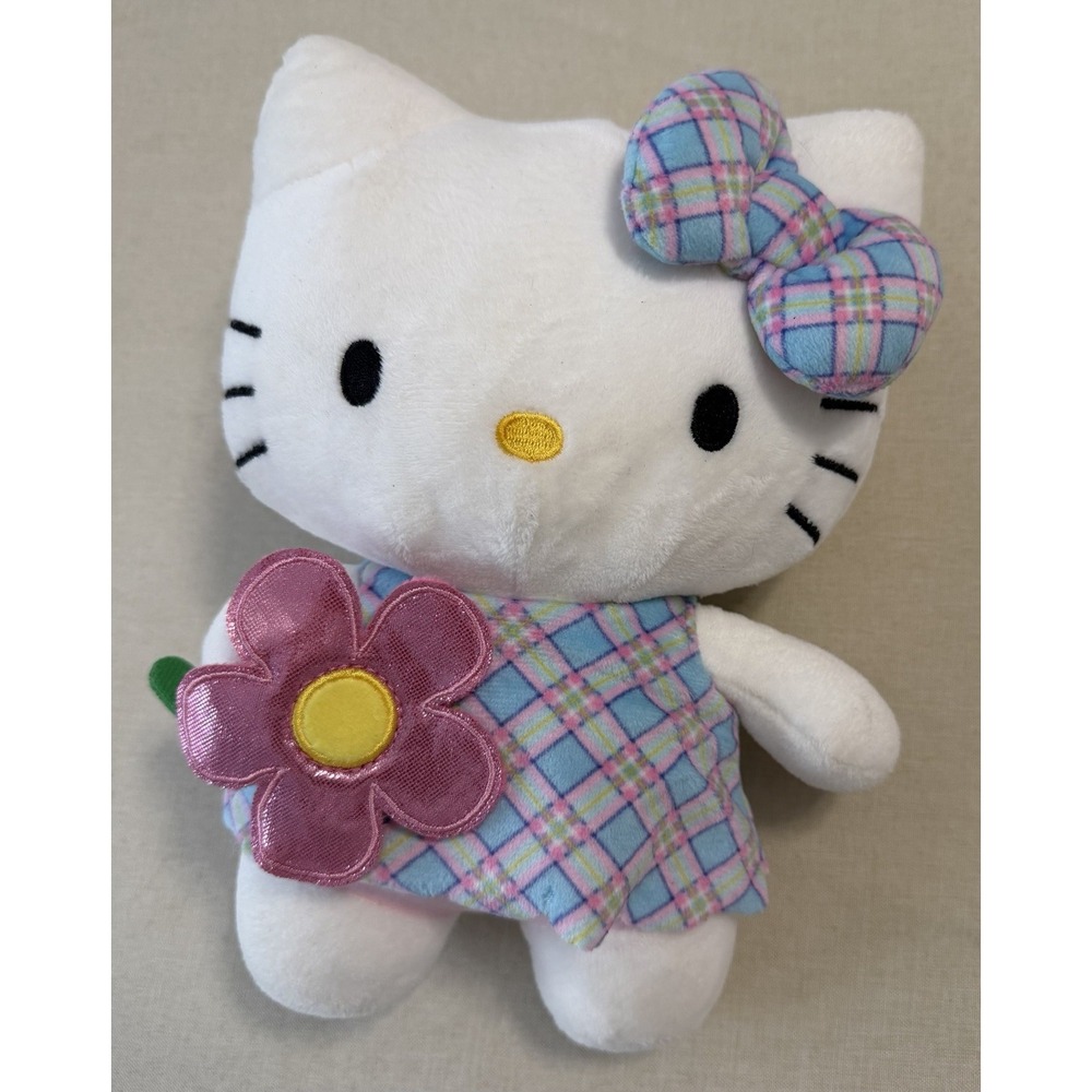 Hello Kitty Sanrio Plush Pastel Kawaii Soft Doll Cottagecore Aesthetic